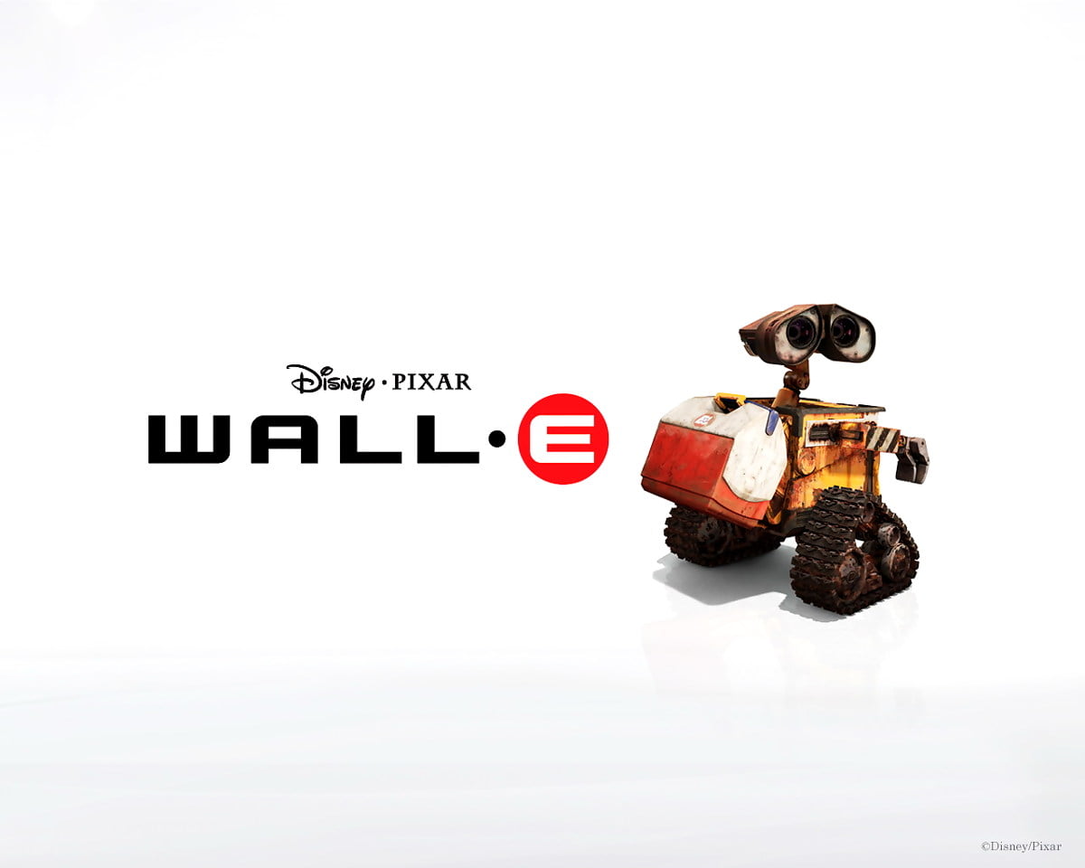 Logotyp, grafik, maskin, varumärke (scen från datoranimerad film "WALL-E") - bakgrundsbild