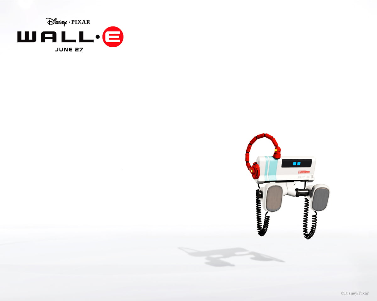 Gratis bakgrundsbild — person medan du kör motorcykel (scen från datoranimerad film "WALL-E") 1280x1024