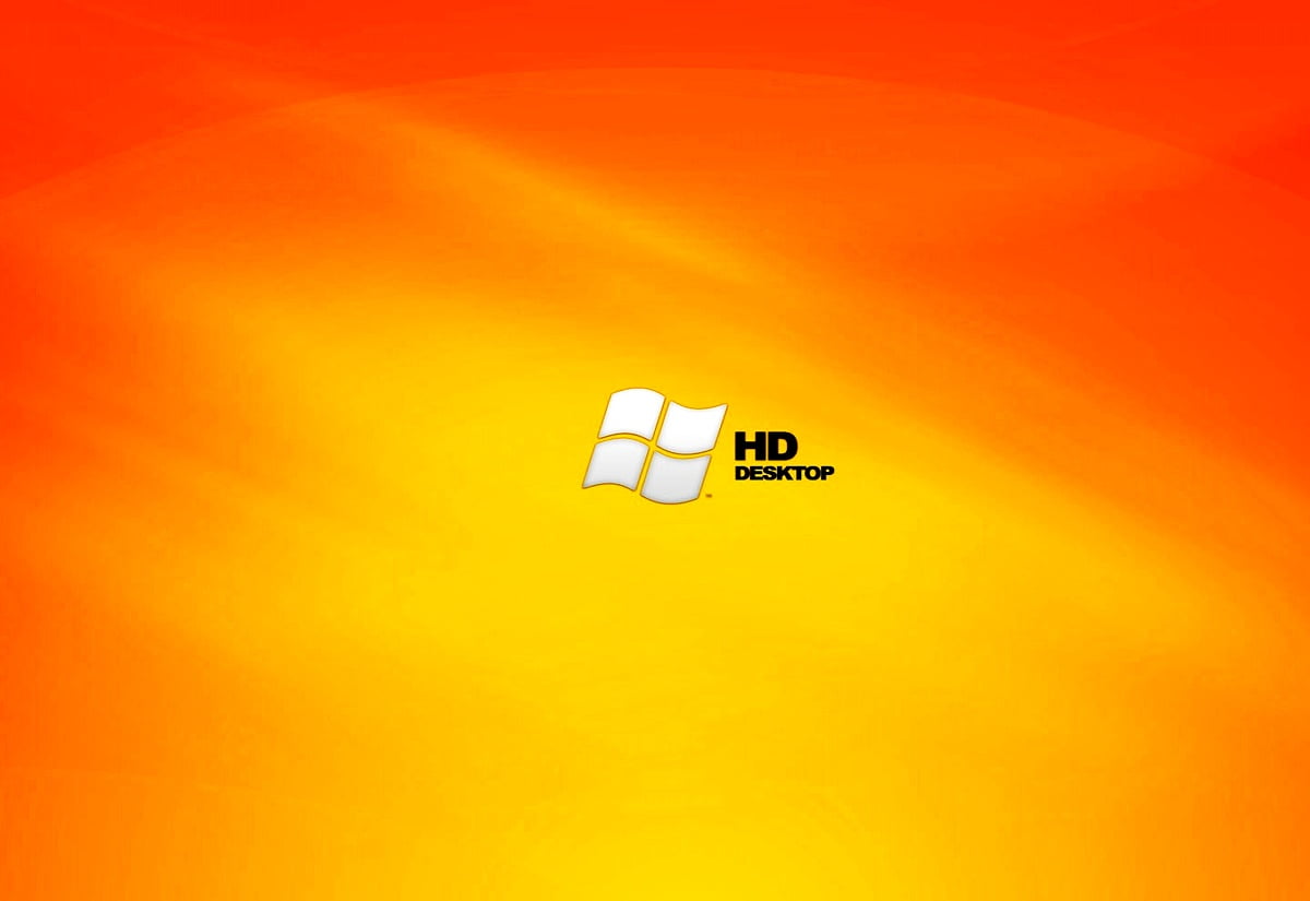 Windows Vista, orange, gula, design, operativ system / HD skrivbordsbild