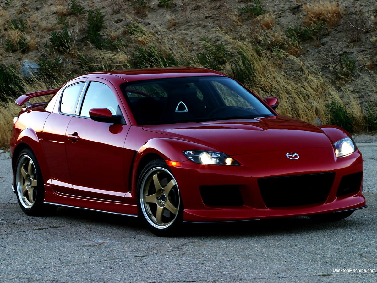 Bilar Röd Mazda Rx-8 bakgrundsbilder HD | Ladda Ner Gratis