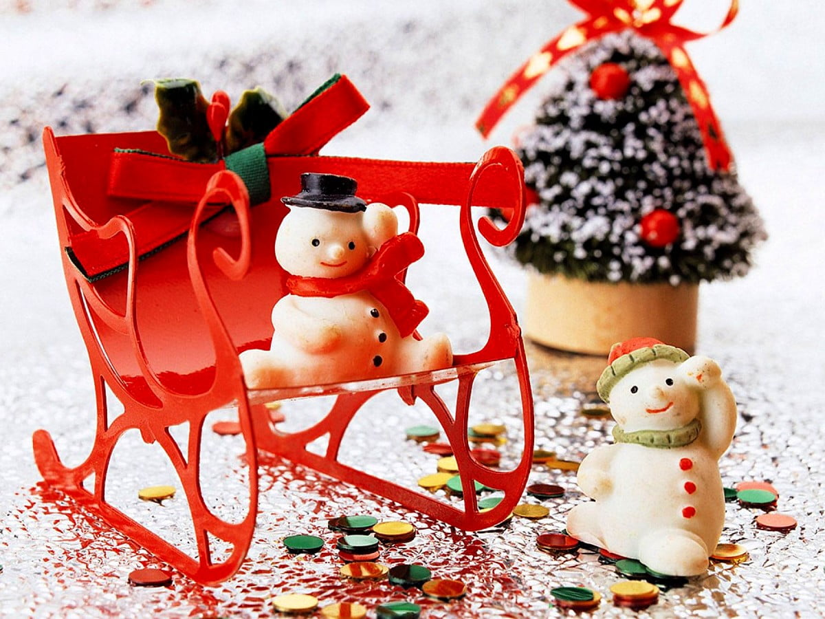 Bakgrund Jul, Snögubbe, Tecknade Serier | Gratis Bakgrundsbilder