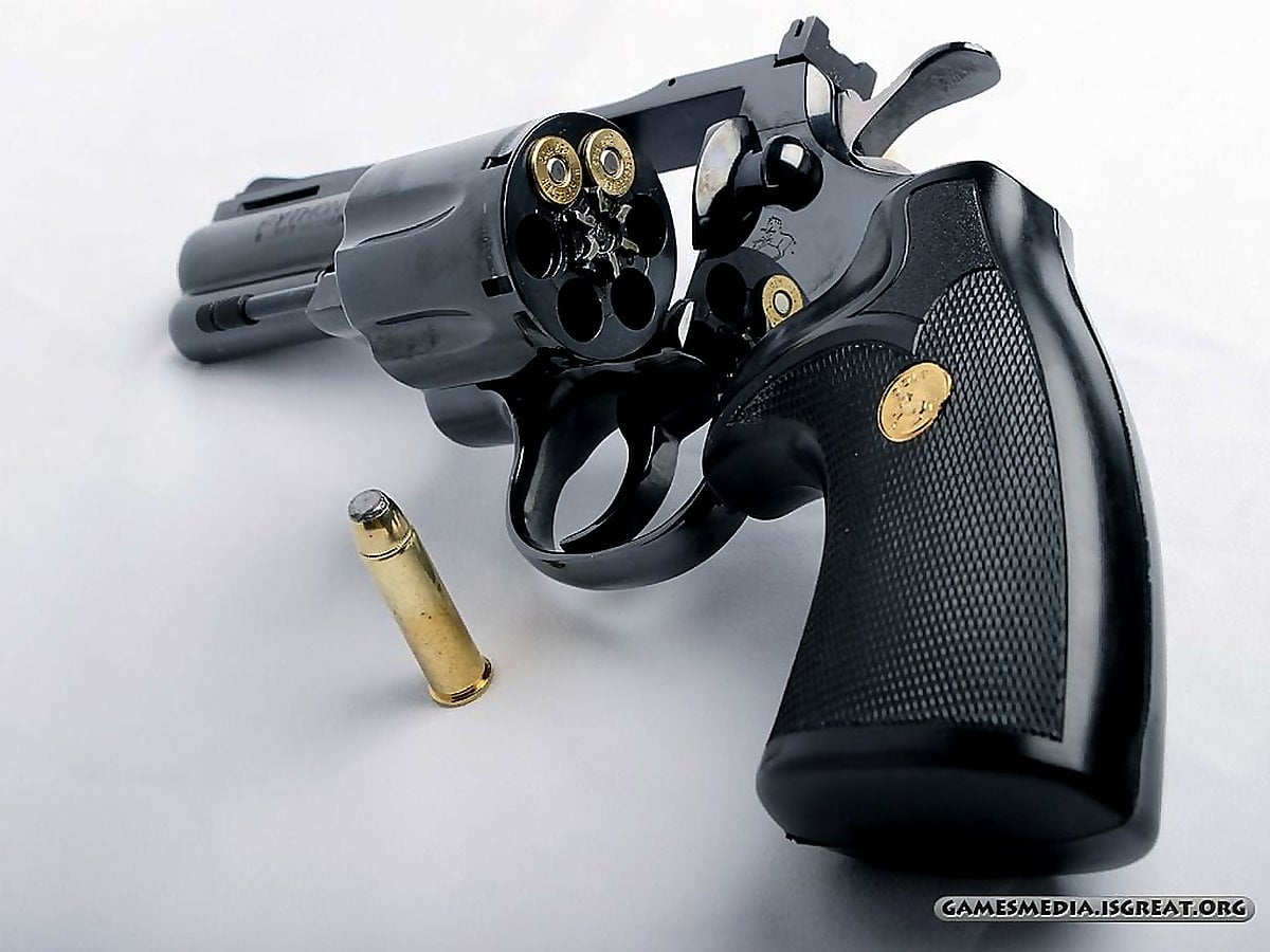 Pistol, revolver, skjutvapen, startpistol, vapen — gratis bakgrundsbild (1024x768)